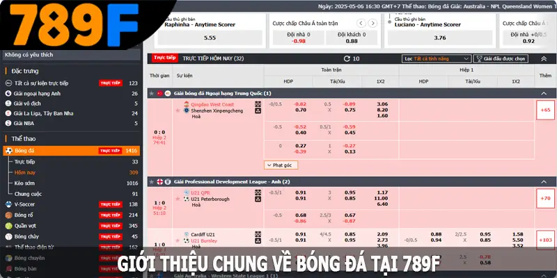 Giới thiệu chung về bóng đá tại 789F Giới thiệu chung về bóng đá tại 789F