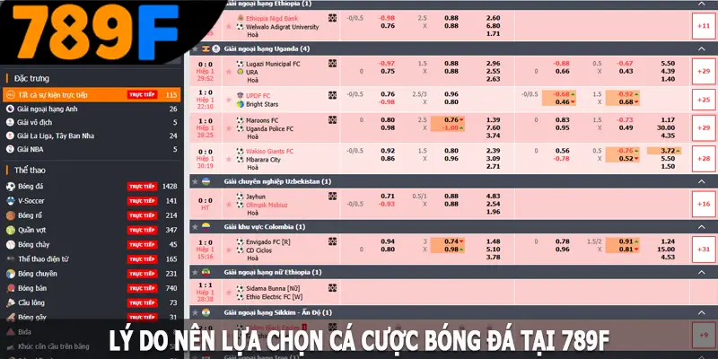 Lý do nên lựa chọn tham gia bóng đá tại 789F Lý do nên lựa chọn tham gia bóng đá tại 789F
