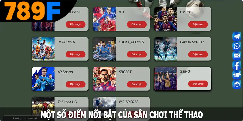 Một số điểm nổi bật của sân chơi thể thao Một số điểm nổi bật của sân chơi thể thao