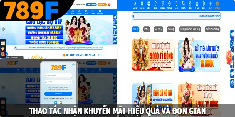 Thao tác nhận khuyến mãi hiệu quả và đơn giản Thao tác nhận khuyến mãi hiệu quả và đơn giản