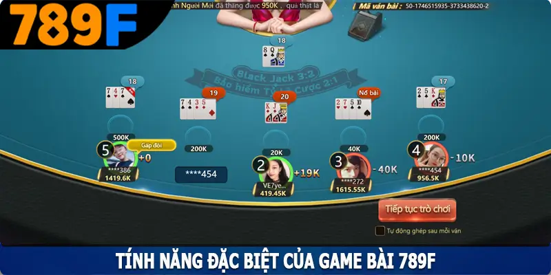 Tính năng đặc biệt của game bài 789F
